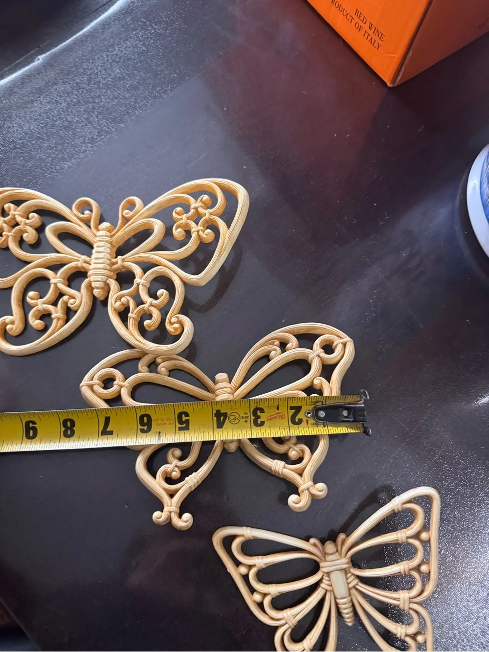 3 Butterfly Wall Hang Syroco HOMCO USA Home Interior